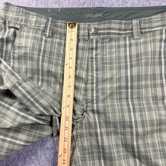 Columbia Omni-Wick Green Plaid Cargo Shorts Mens 40 Hiking Outdoor AM4083 - Picture 4 of 12